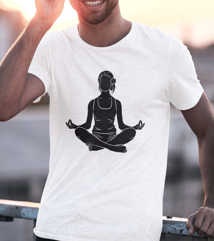Namast'ay Home Get High Weed Yoga Meditation Pose T-Shirt