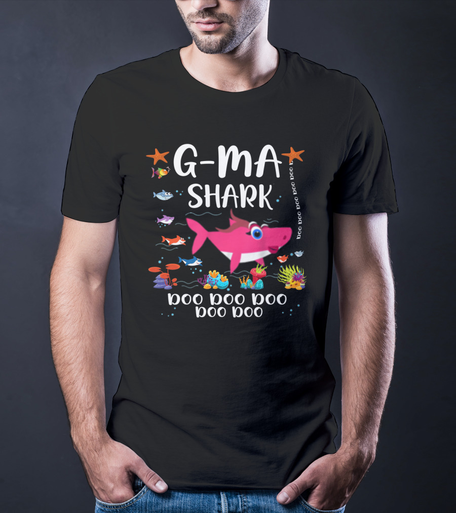 G Ma Shark Doo Doo Doo Doo Matching Family Shark T-Shirt