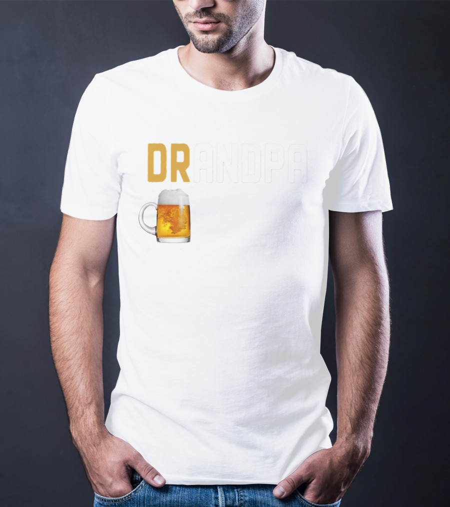 Grandpa Beer Mug DRANDPA Like A Normal Grandpa Only Drinker T-Shirt