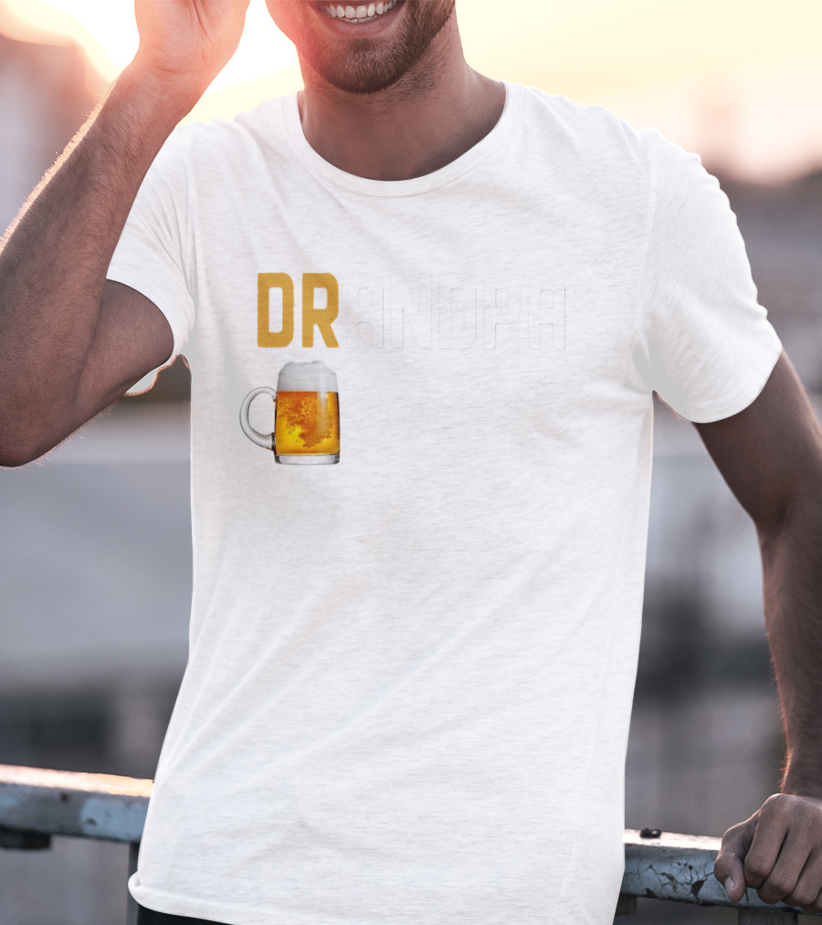 Grandpa Beer Mug DRANDPA Like A Normal Grandpa Only Drinker T-Shirt