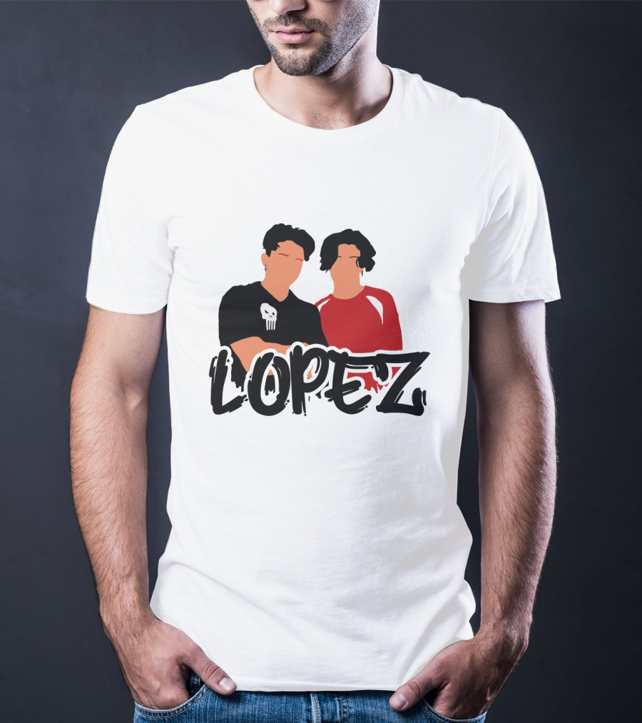 LOPEZ Punisher Skull Duo T-Shirt