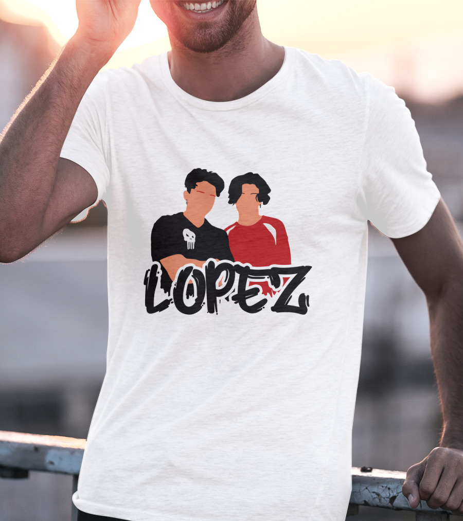 LOPEZ Punisher Skull Duo T-Shirt