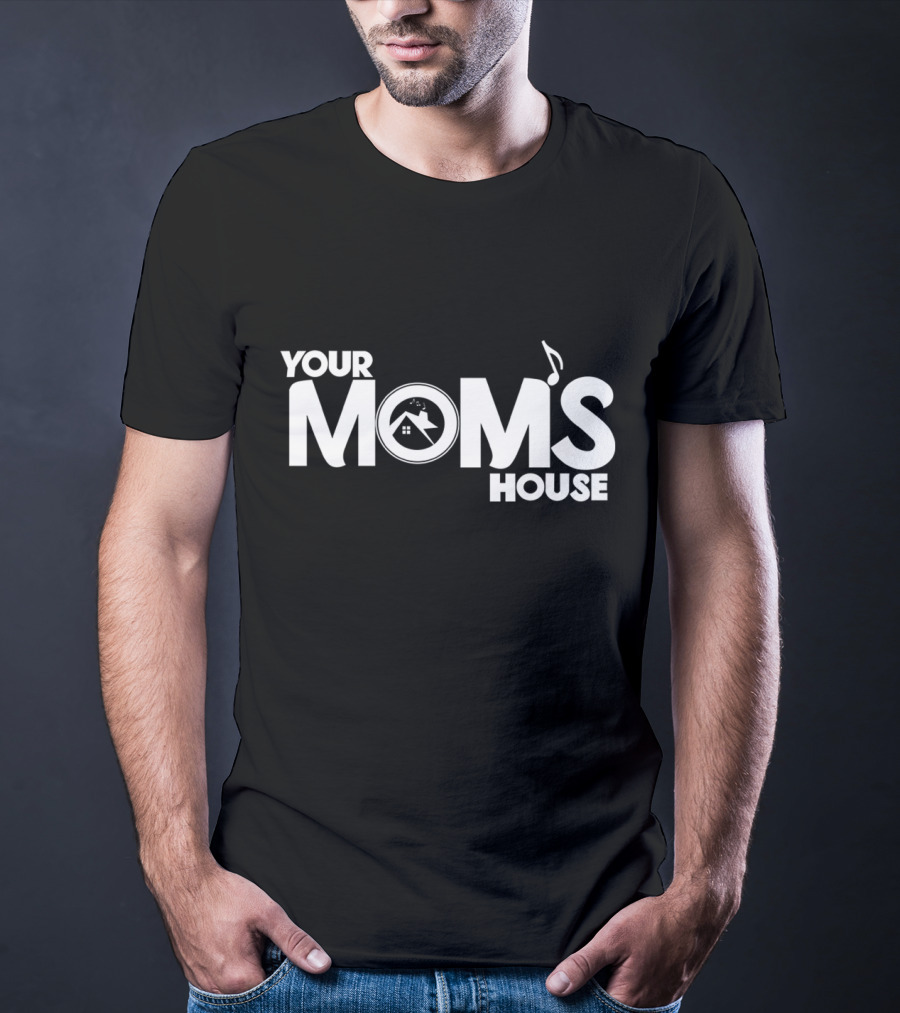 YOUR MOMS HOUSE Music And Home Symbol Collection T-Shirt