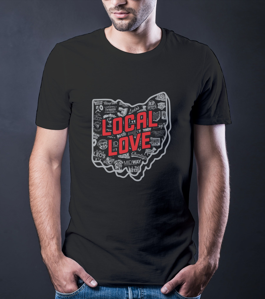 Local Love Ohio Iconic Places And Brands T-Shirt