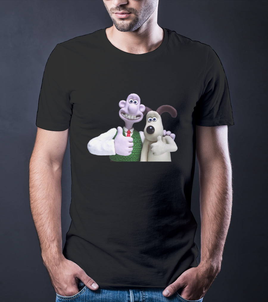 Wallace And Gromit Thumbs Up Duo T-Shirt