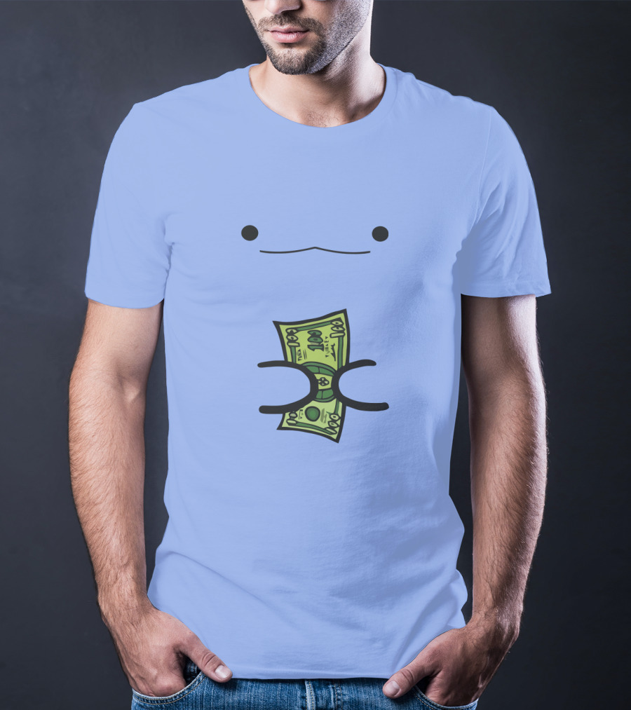 Turkey By ZHC Smiling Cartoon Creature Holding Money T-Shirt