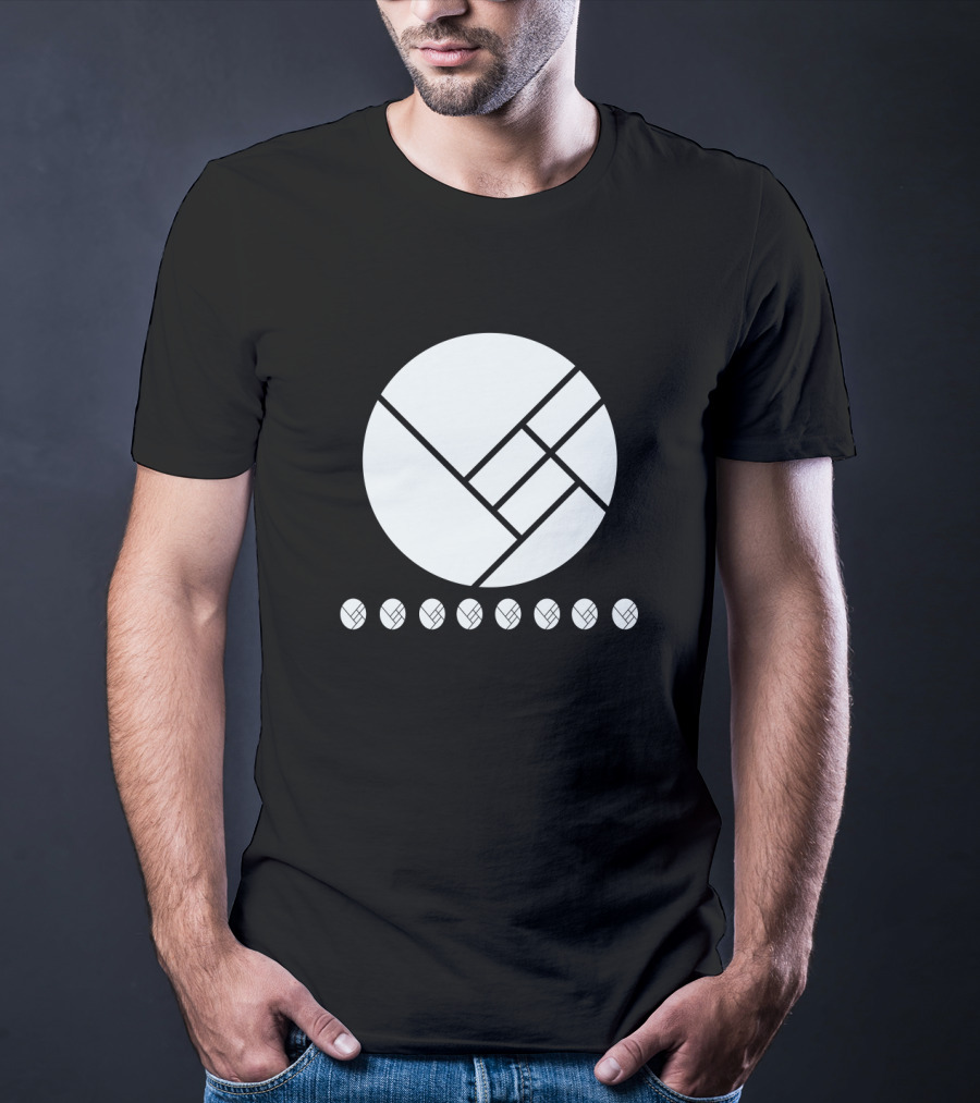 Herobust Geometric Circle And Seven Small Circles Symbol Merchandise T-Shirt