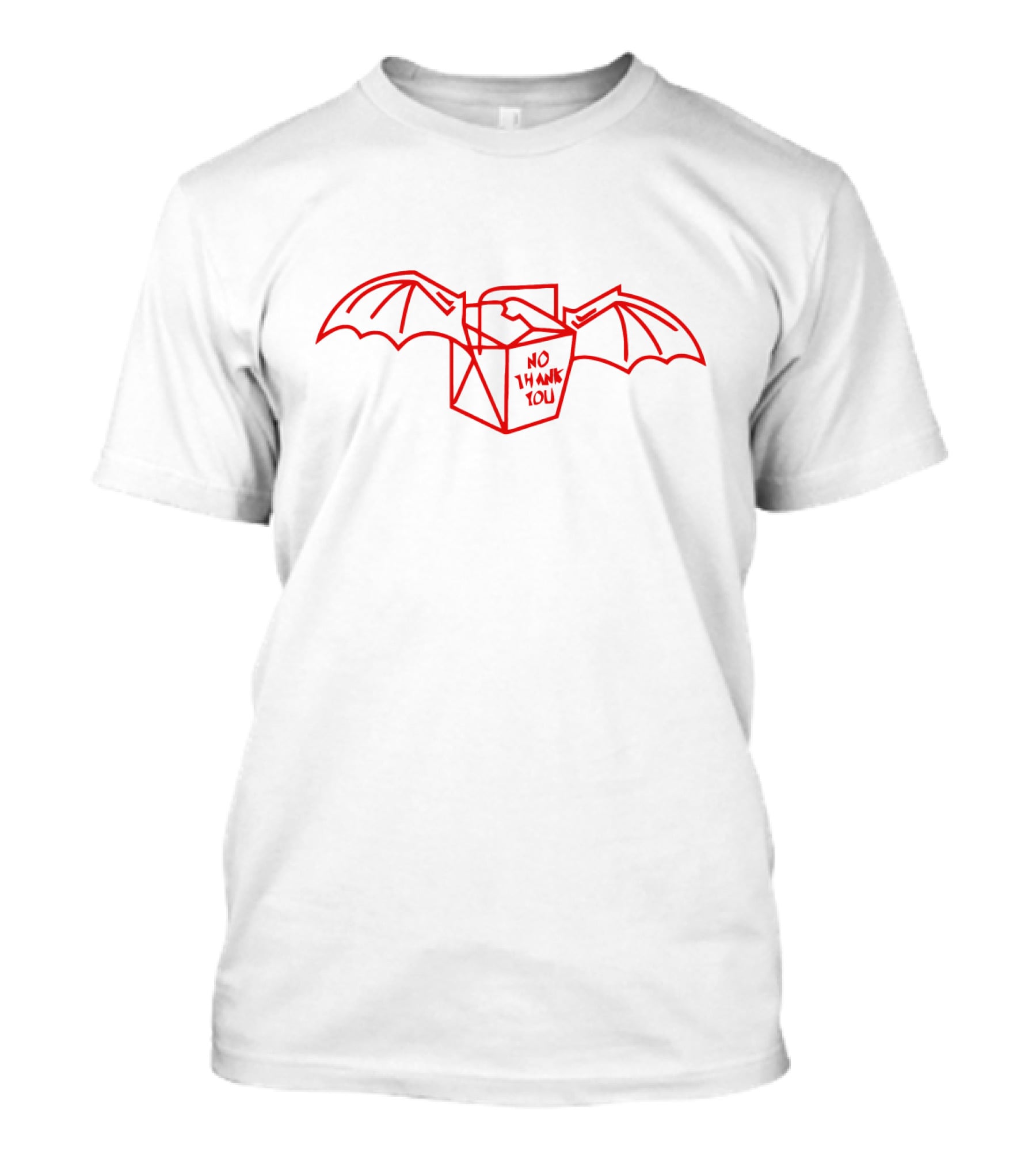 No Thank You Batwing Takeout Jess Sluder T-Shirt