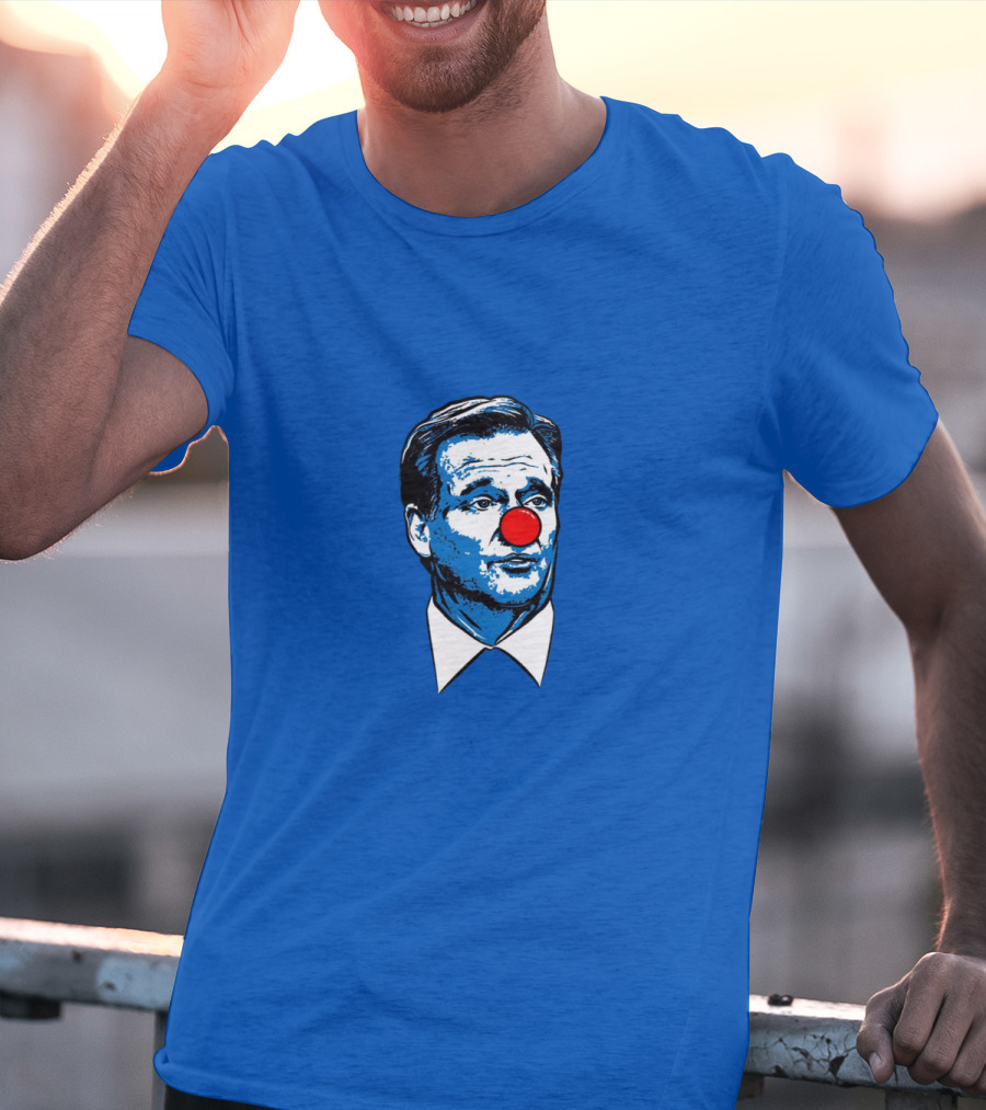 Goodell Clown Parody NFL Commissioner Red Nose Iconic Satire T-Shirt