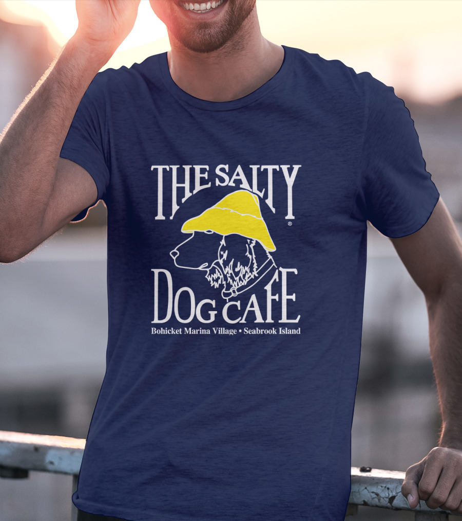 The Salty Dog Café Bohicket Marina Village Seabrook Island T-Shirt