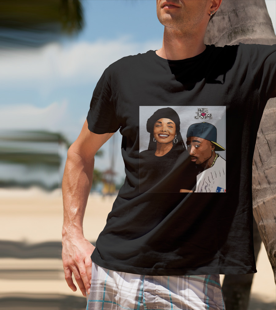 Poetic Justice Janet Jackson Tupac Shakur Baseball Cap MLB T-Shirt