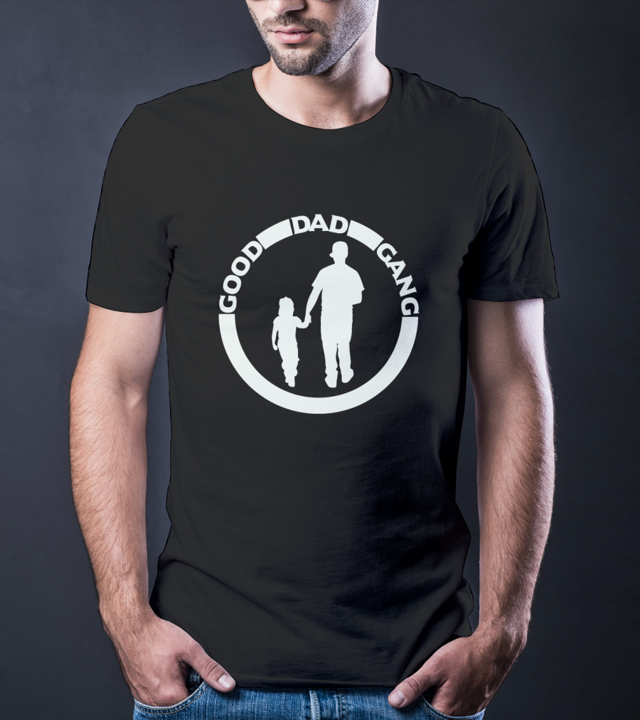 Good Dad Gang Circle Silhouette Father's Day T-Shirt