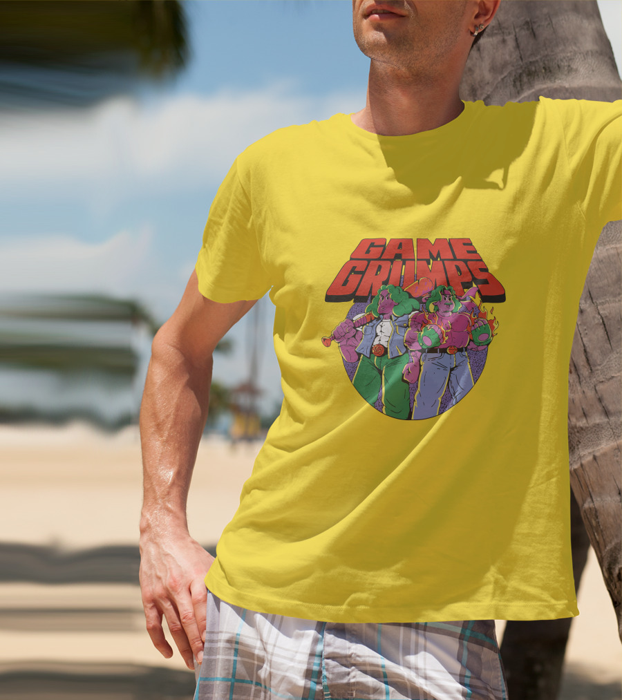 Game Grumps Retro Beat 'Em Up Characters Fiery Brawlers T-Shirt