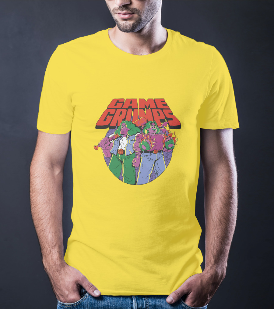 Game Grumps Retro Beat 'Em Up Characters Fiery Brawlers T-Shirt