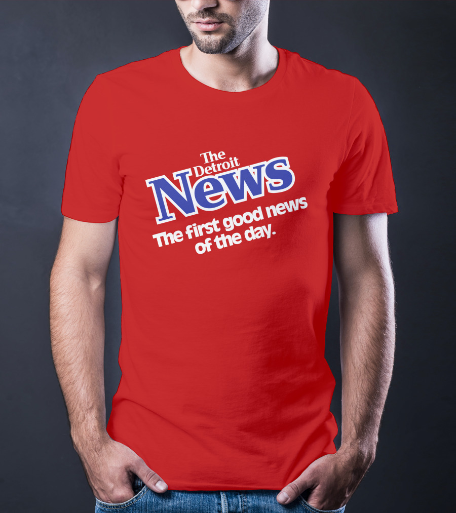 The Detroit News The First Good News Of The Day Vintage Shirrt T-Shirt