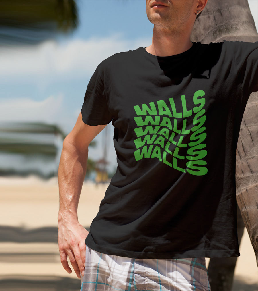 Louis Tomlinson Walls Text Green T-Shirt