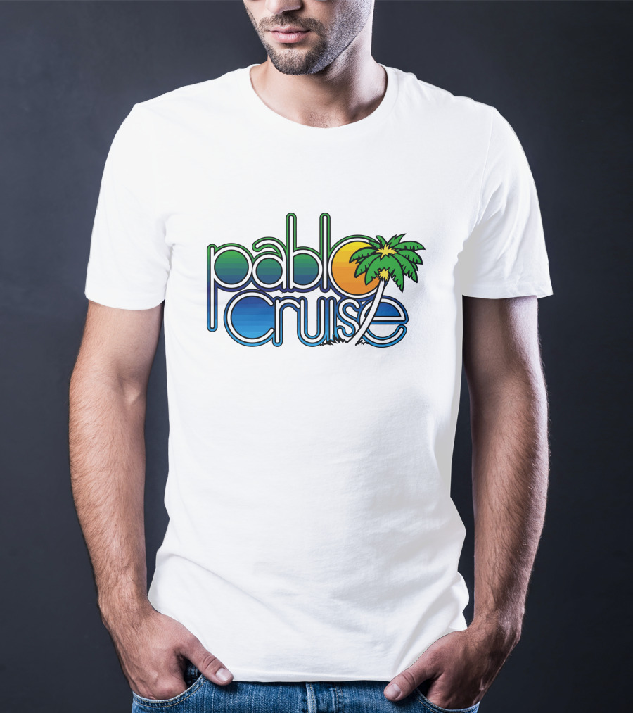 Pablo Cruise Logo Palm Tree Sun T-Shirt