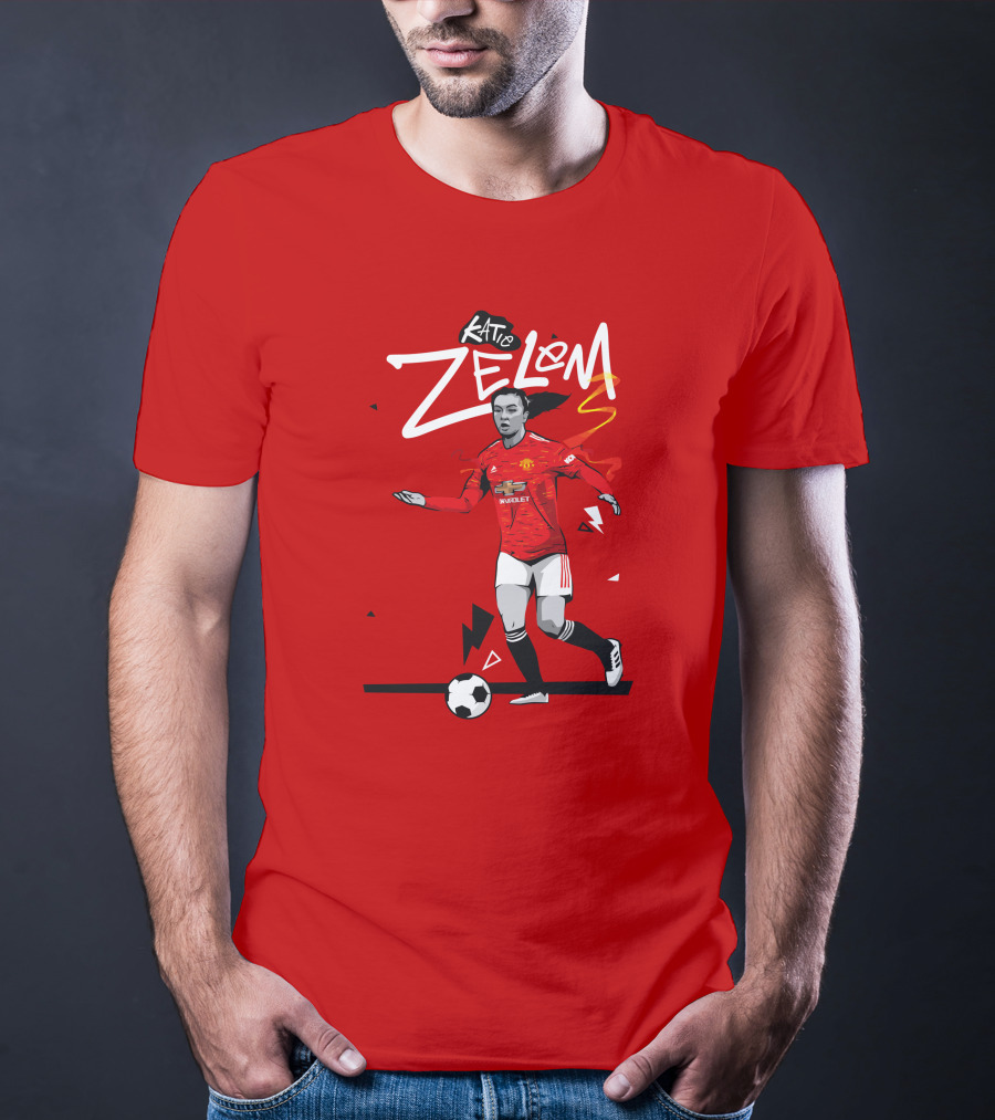 Katie Zelem Manchester United Football Player T-Shirt