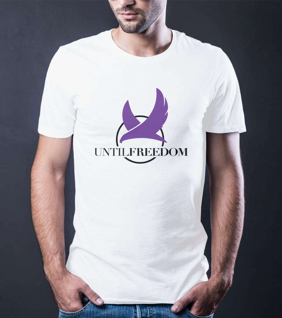 UNTILFREEDOM Purple Bird In Circle T-Shirt