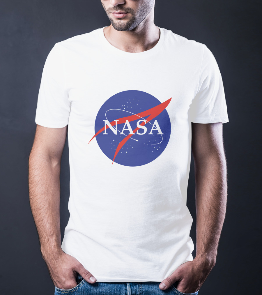 NASA Insignia Logo Classic Blue Red T-Shirt