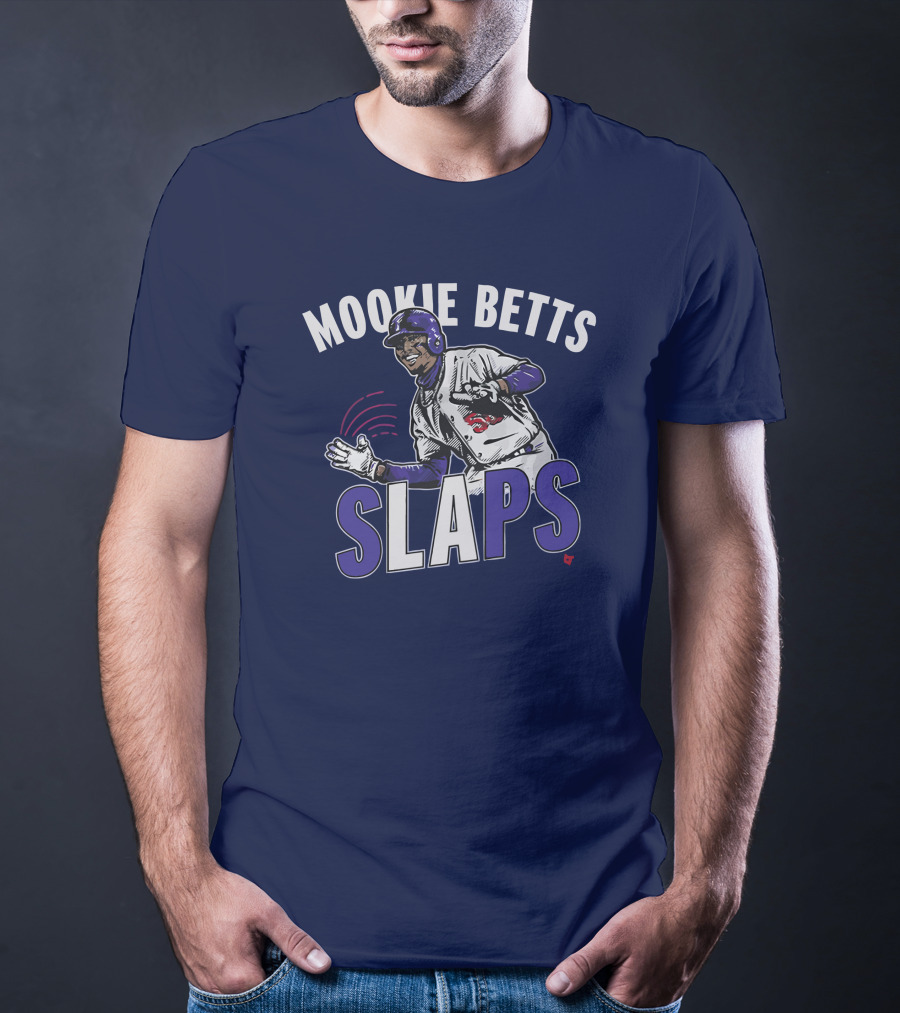 Mookie Betts Slaps Baseball Action T-Shirt