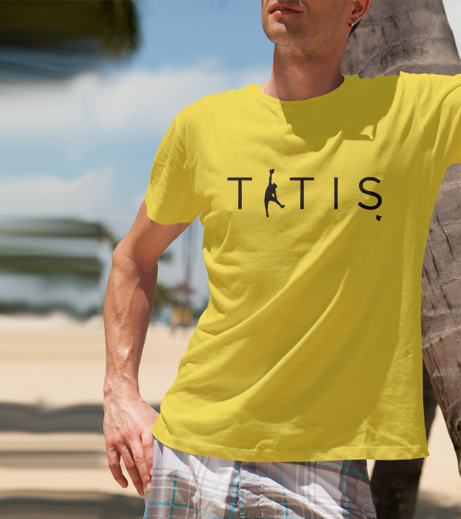 TATIS Air Niño Basketball Logo Yellow T-Shirt