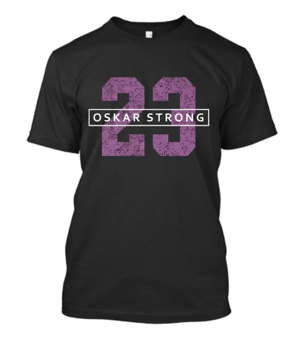 Oskar Strong 23 Purple Number T-Shirt