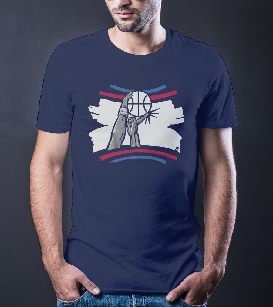 The Finger Block Basketball Iconic Defense Move T-Shirt