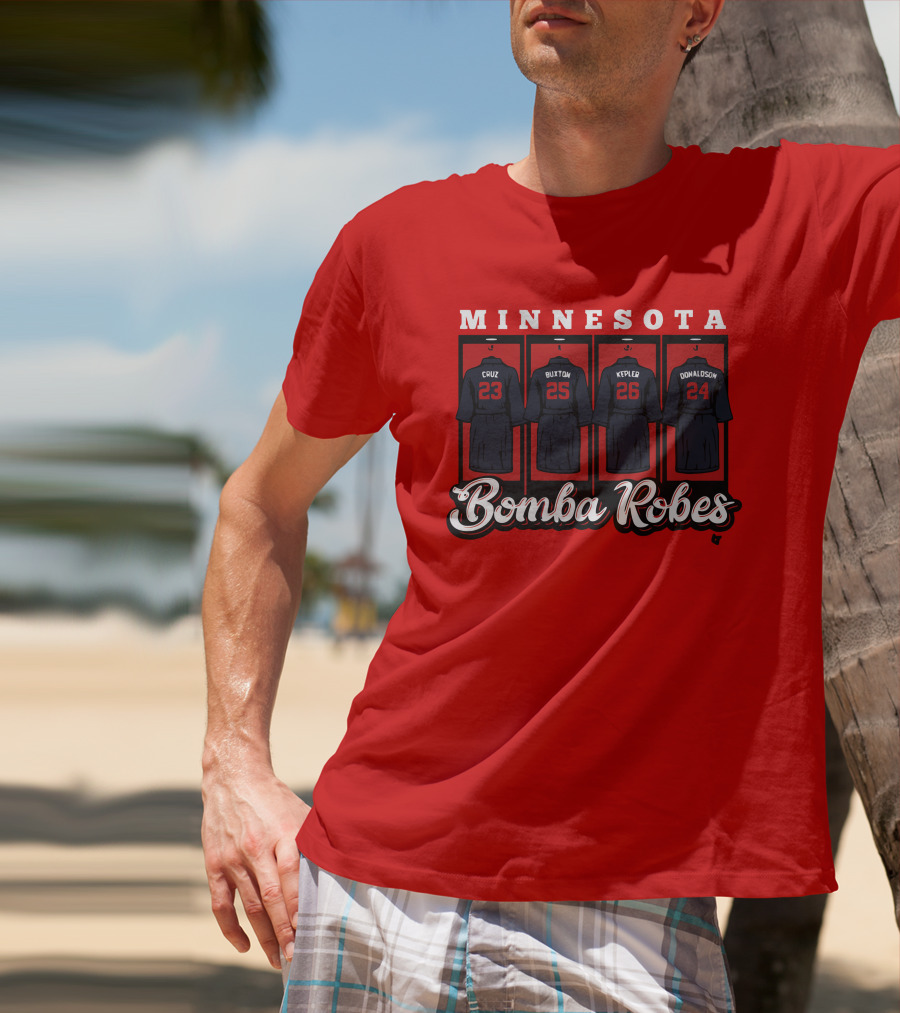 Minnesota Bomba Robes Cruz Buxton Kepler Donaldson Baseball T-Shirt