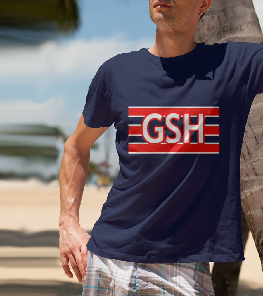 GSH Chicago Bears Stripe Emblem T-Shirt