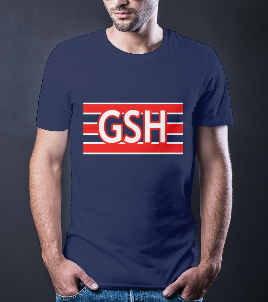 GSH Chicago Bears Stripe Emblem T-Shirt