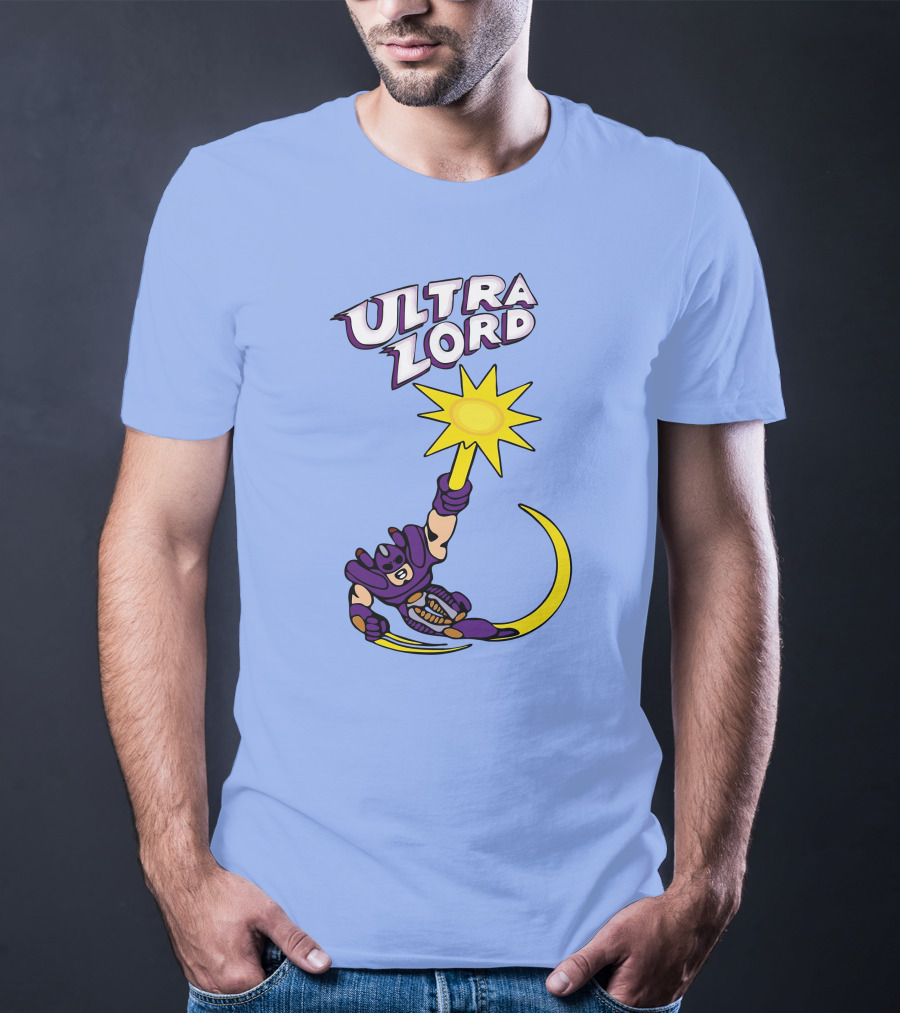 Ultra Lord Heroic Superhero Holding Star Power Burst T-Shirt