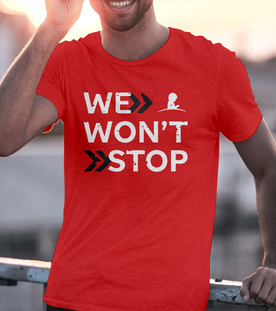 St Jude We Won't Stop Arrow T-Shirt
