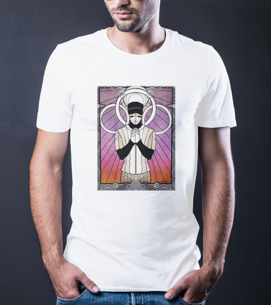 Purity Power Stained Glass Art Nouveau T-Shirt