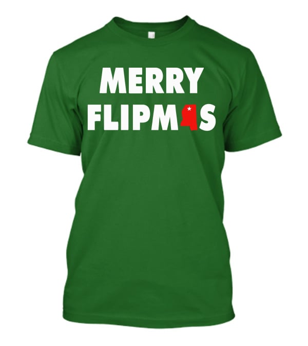 Merry Flipmas Lane Kiffin Alabama Holiday Tshirt T-Shirt