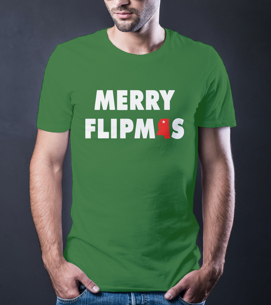 Merry Flipmas Lane Kiffin Alabama Holiday Tshirt T-Shirt