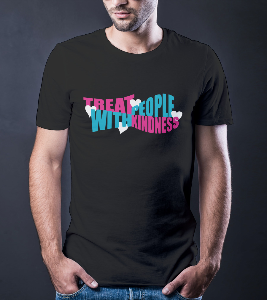 HStyles Treat People With Kindness Hearts T-Shirt