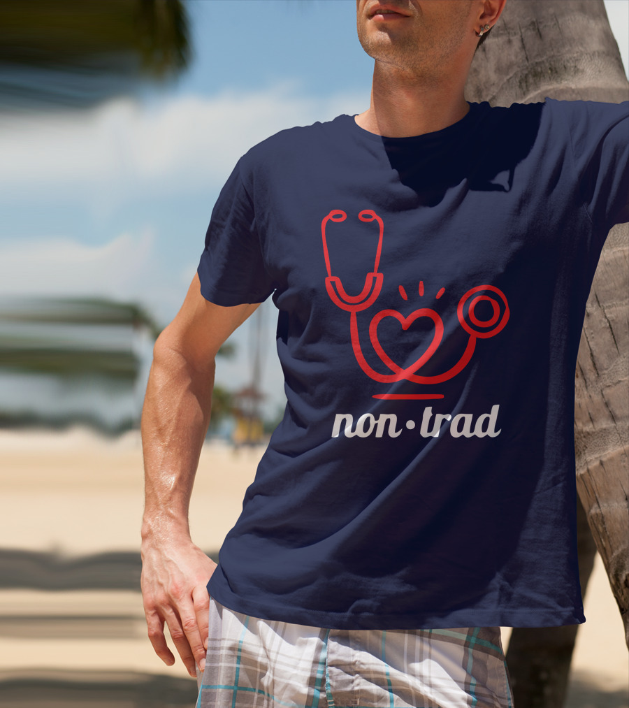 Non Trad Stethoscope Heart Valentine's Day Collection T-Shirt