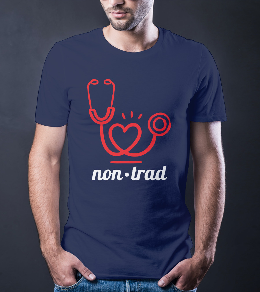 Non Trad Stethoscope Heart Valentine's Day Collection T-Shirt