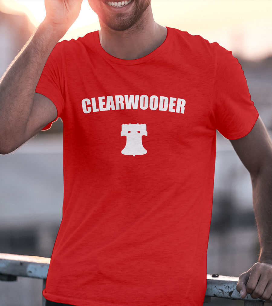 Clearwooder Liberty Bell Icon Red T-Shirt