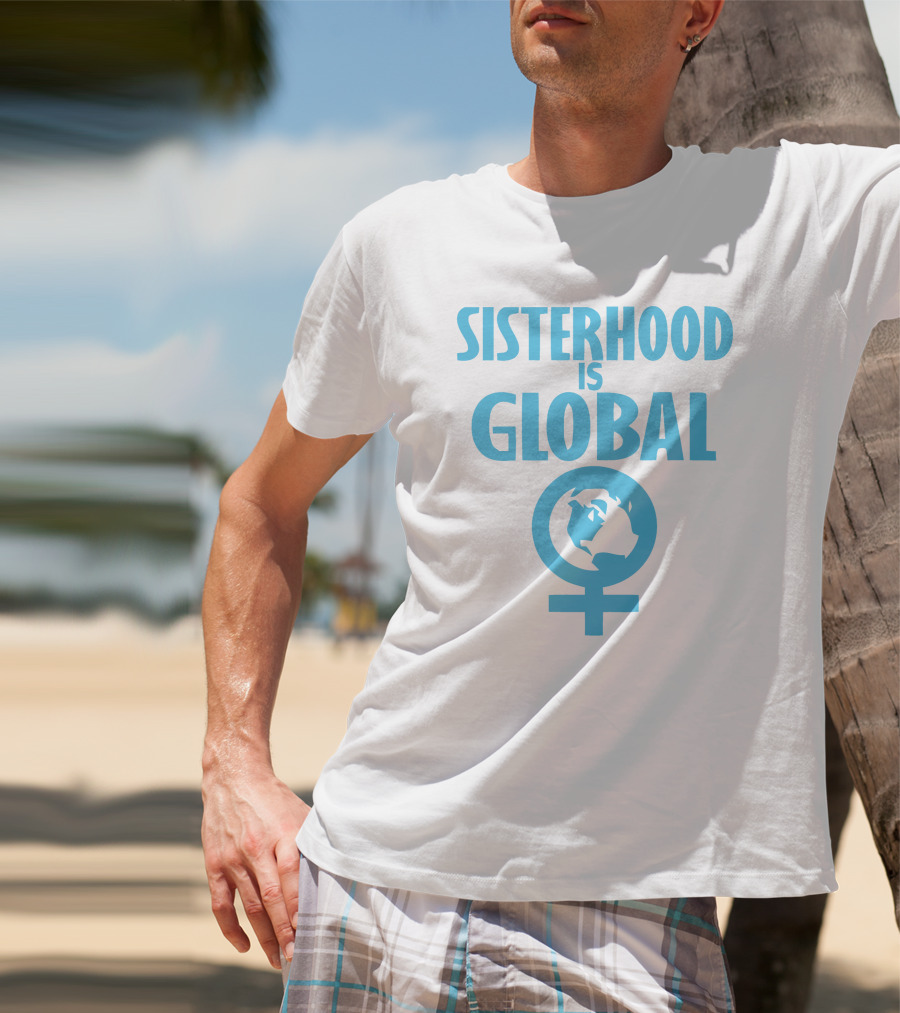 Sisterhood Is Global Feminist Symbol Earth And Venus T-Shirt