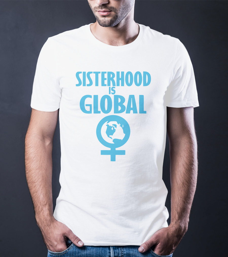 Sisterhood Is Global Feminist Symbol Earth And Venus T-Shirt