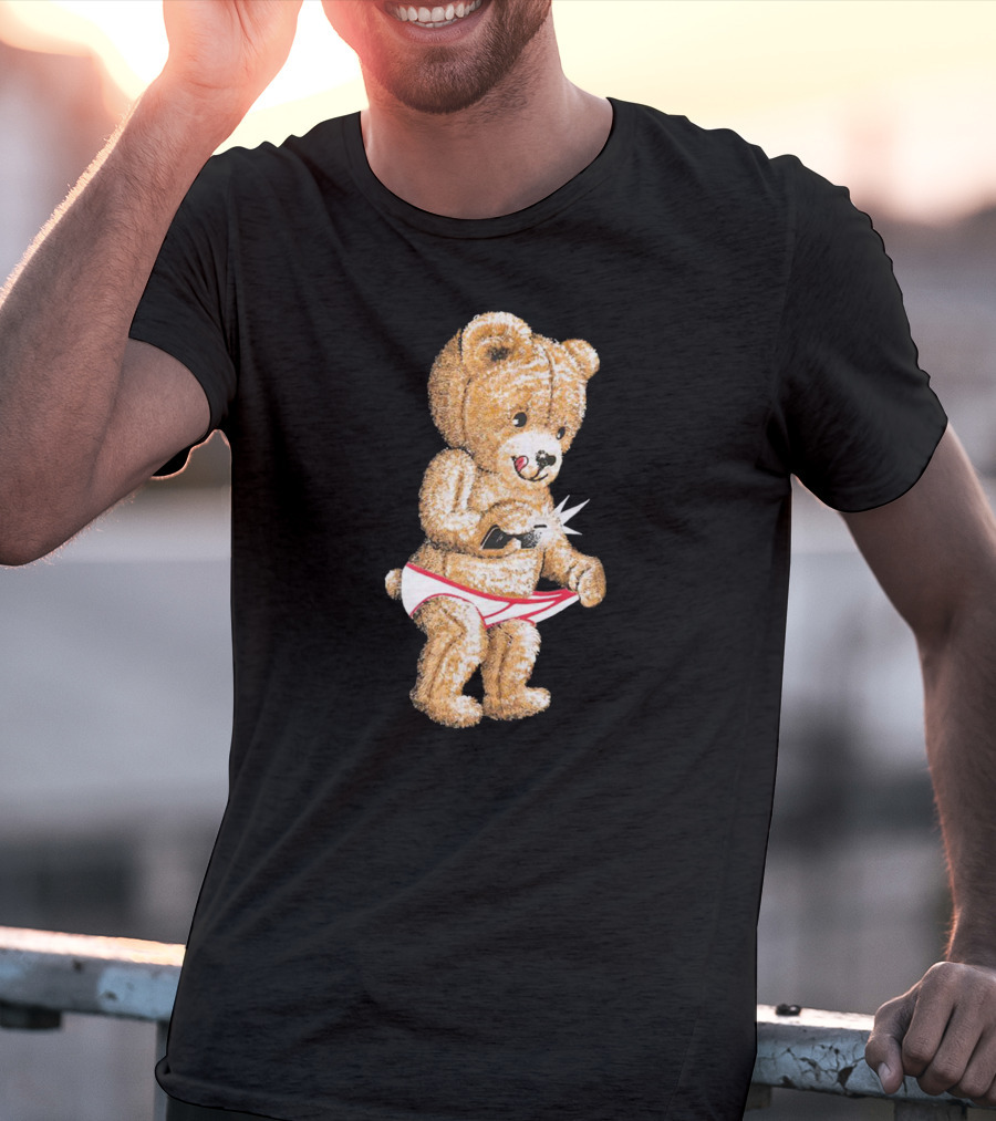 Giannis Burner Teddy Bear Snap Toy Spark Boxer T-Shirt