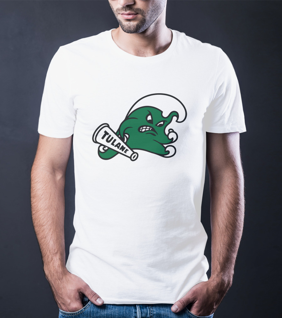 Tulane Angry Wave Halter Top T-Shirt