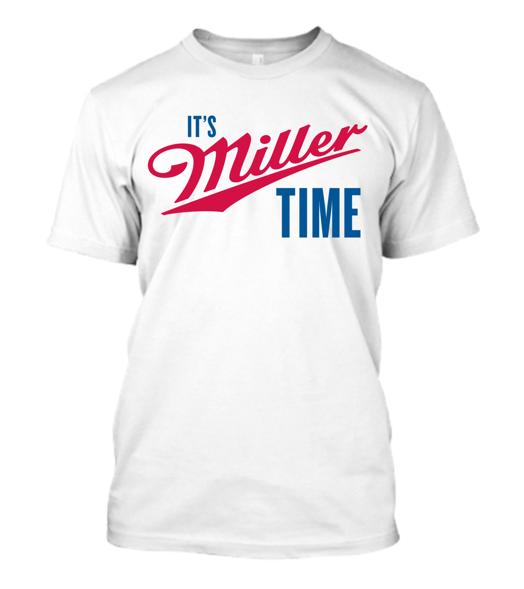 It's Miller Time Vintage Script T-Shirt