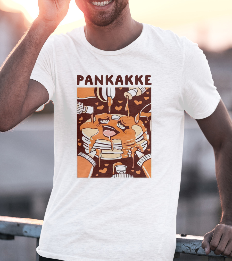 Pankakke Melting Pancake Heart Candies Syrup Bottles T-Shirt