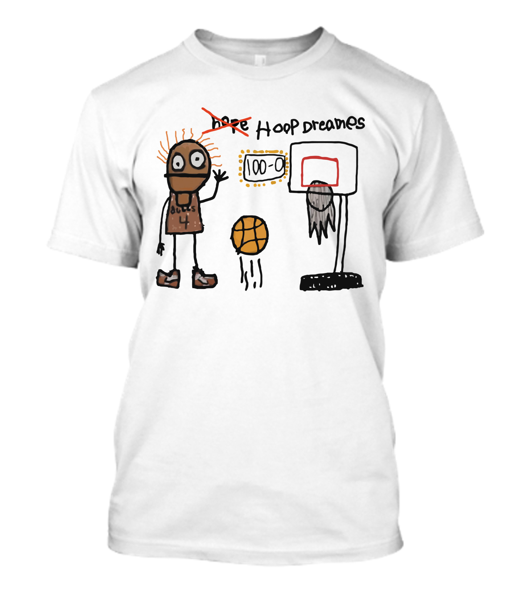 Bulls Hoop Dreams 100-0 Basketball Victory T-Shirt