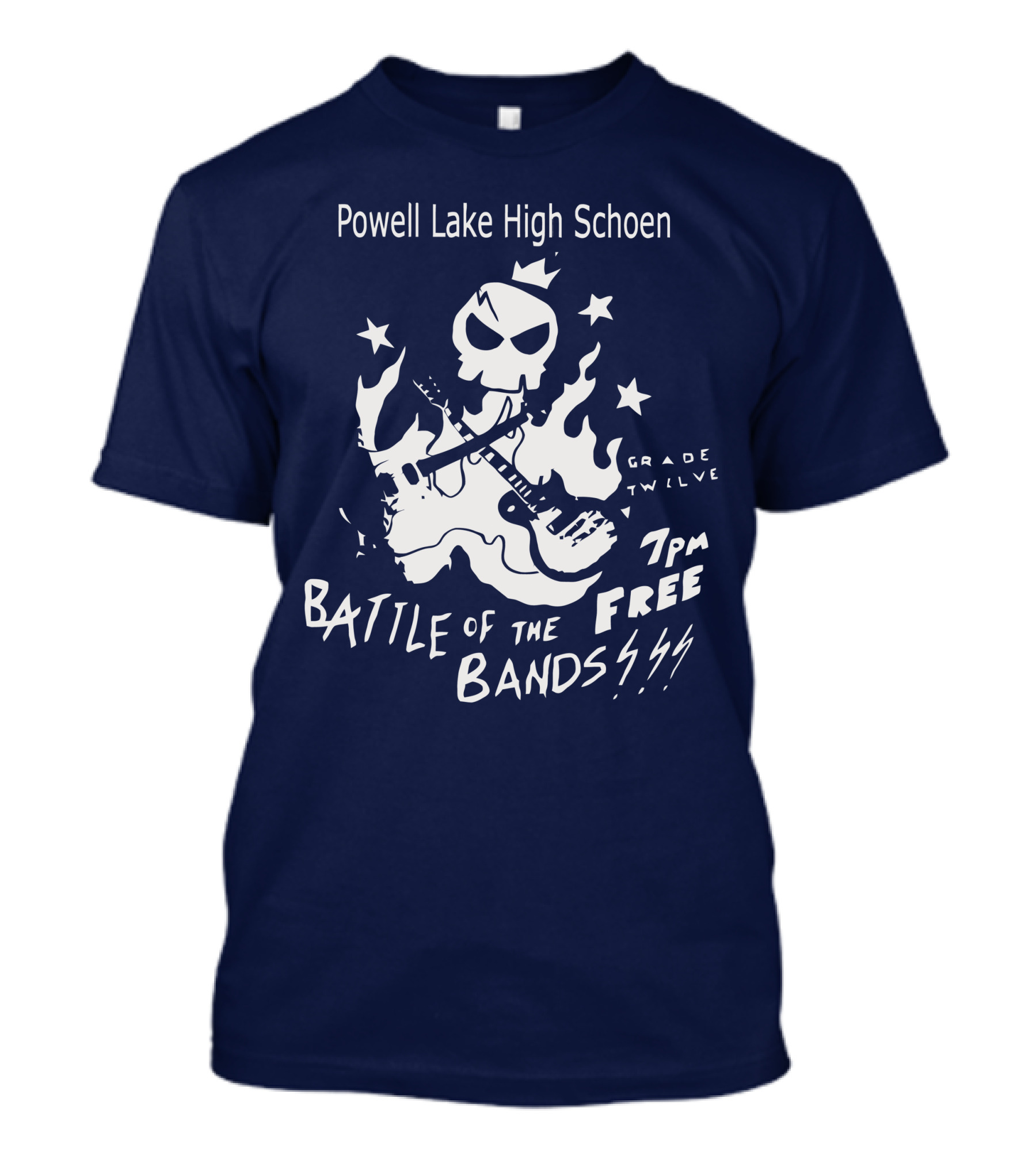 Powell Lake High Schoen Battle Of The Bands Grade Twelve 7 PM Free T-Shirt