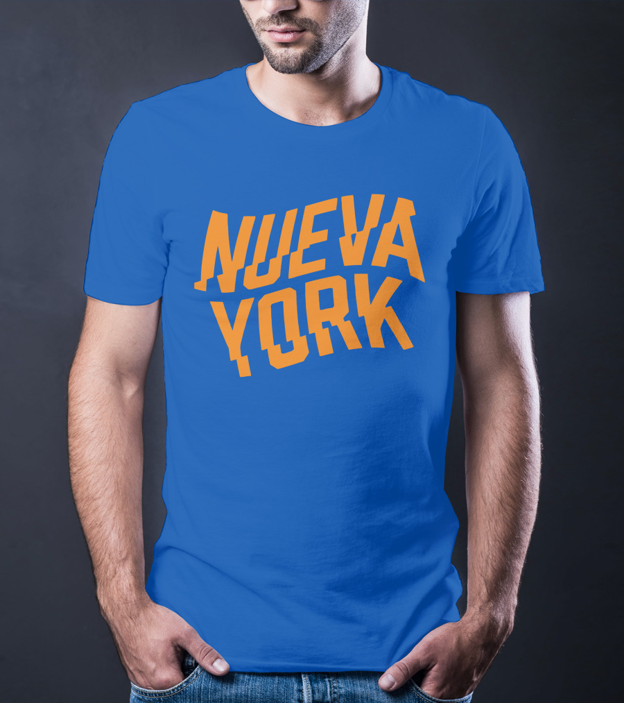 Nueva York Bold Orange Blue T-Shirt