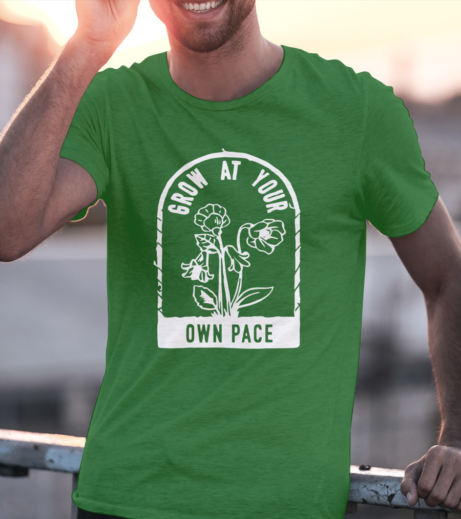 Grow At Your Own Pace Botanical Archway T-Shirt